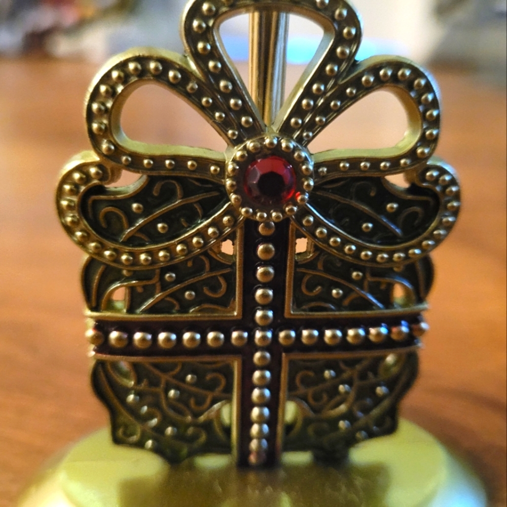 Bronze Holiday Photo Holder